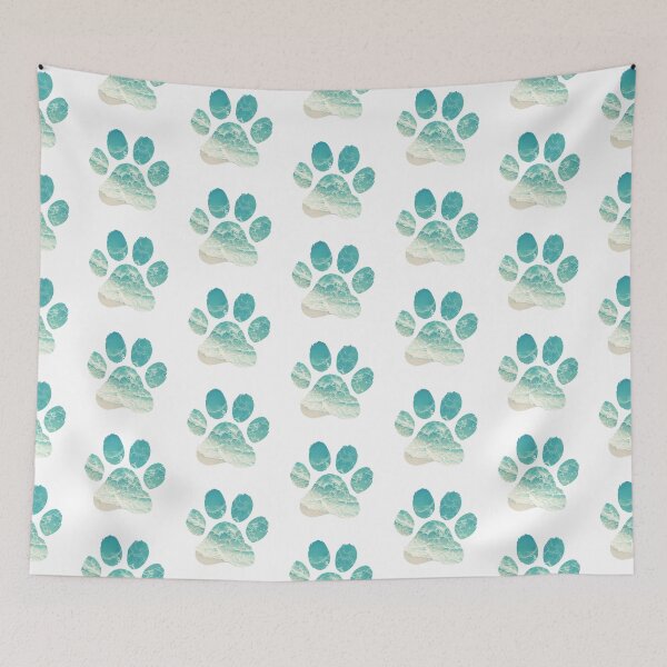 Item preview, Beach in Paw Print Shape | Print designed and sold by Unrooted.