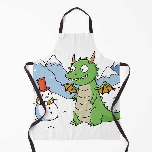 Item preview, Fluffy Dragon Making a Snowman designed and sold by omerfdln34.