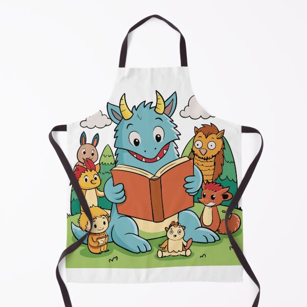Item preview, Fluffy Dragon Reading to Eager Forest designed and sold by omerfdln34.