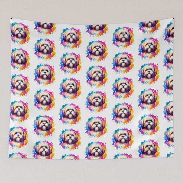 Item preview, Watercolor Lhasa Apso Dog designed and sold by TheAnimalZ00.
