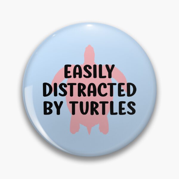 Item preview, Easily Distracted By Turtles Funny designed and sold by kamrankhan.