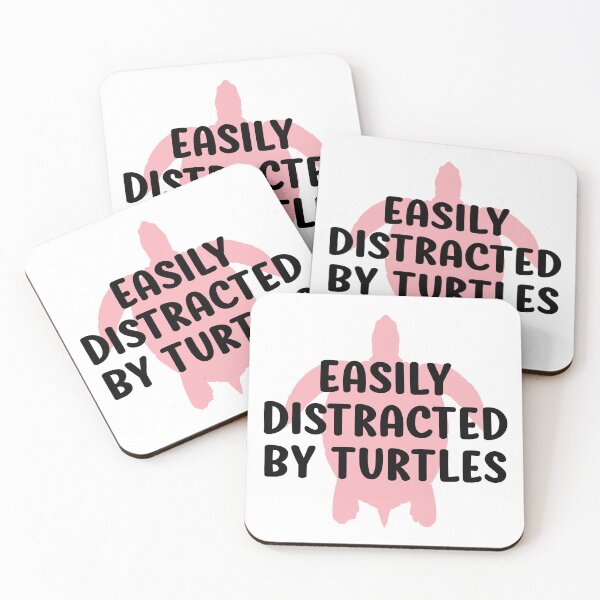 Item preview, Easily Distracted By Turtles Funny designed and sold by kamrankhan.