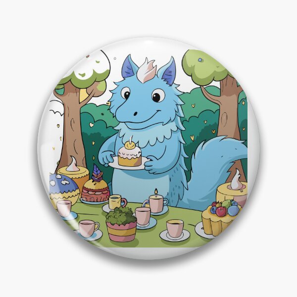 Item preview, Fluffy Dragon Hosting a Tea Party designed and sold by omerfdln34.
