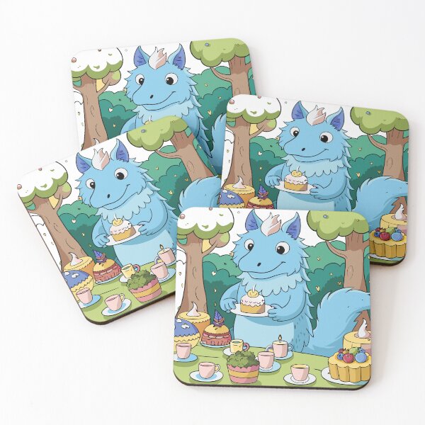 Item preview, Fluffy Dragon Hosting a Tea Party designed and sold by omerfdln34.