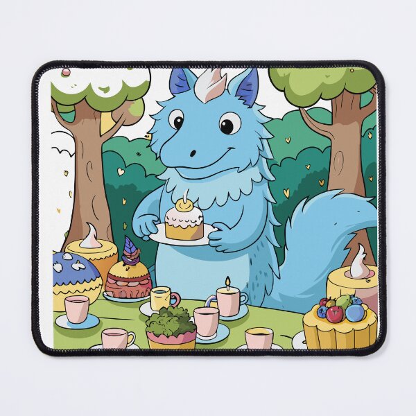 Item preview, Fluffy Dragon Hosting a Tea Party designed and sold by omerfdln34.
