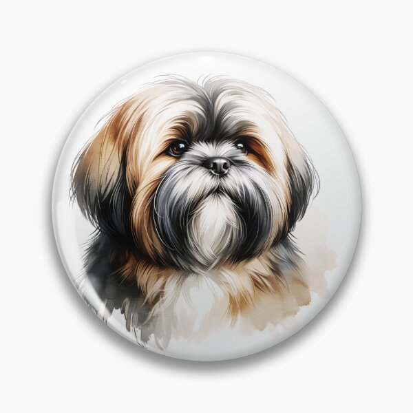 Item preview, Lhasa Apso Head designed and sold by TheAnimalZ00.