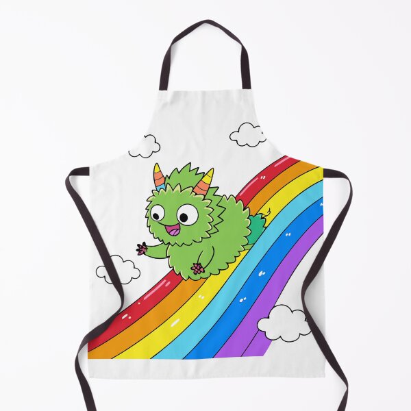 Item preview, Fluffy Dragon Sliding Down a Vibrant Rainbow designed and sold by omerfdln34.