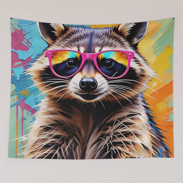 Item preview, Abstract Cool Raccoon designed and sold by TheAnimalZ00.
