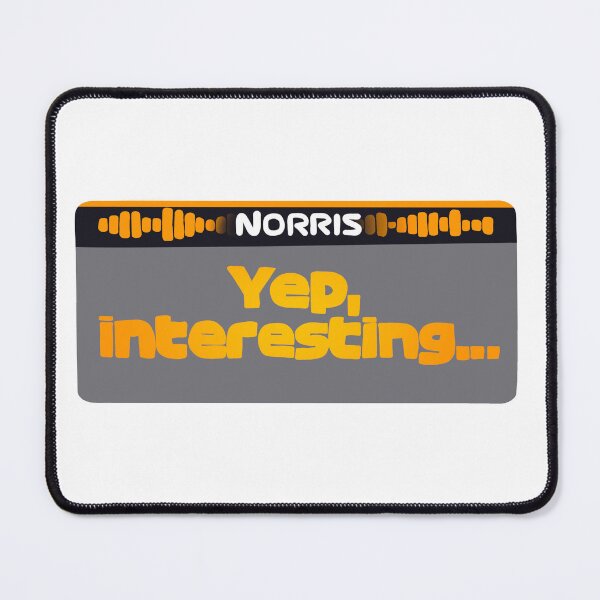 Item preview, Norris - Yep, interesting... - Board Radio - F1 designed and sold by SimoneLooijenga.