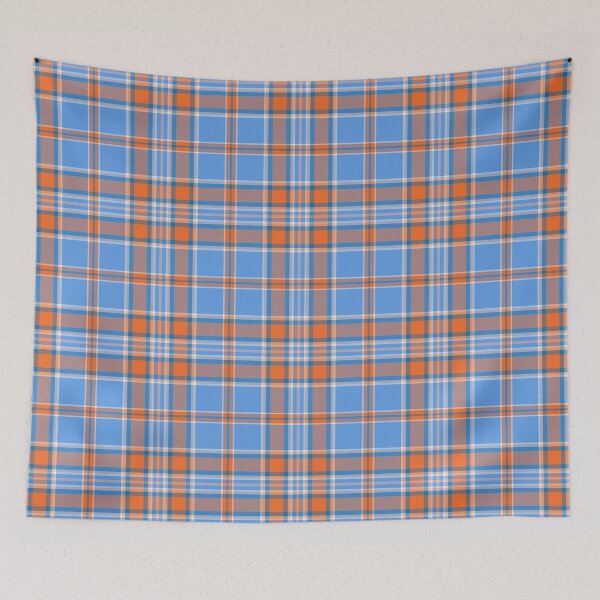 Item preview, Modern Blue & Orange Plaid Pattern designed and sold by PattenMonster.
