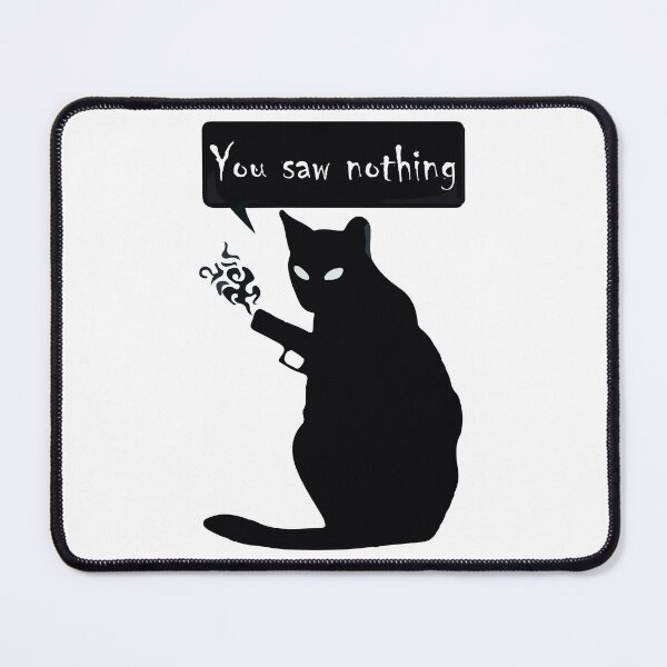 Item preview, cat gun shot - "You saw nothing" designed and sold by LoFi-OG.