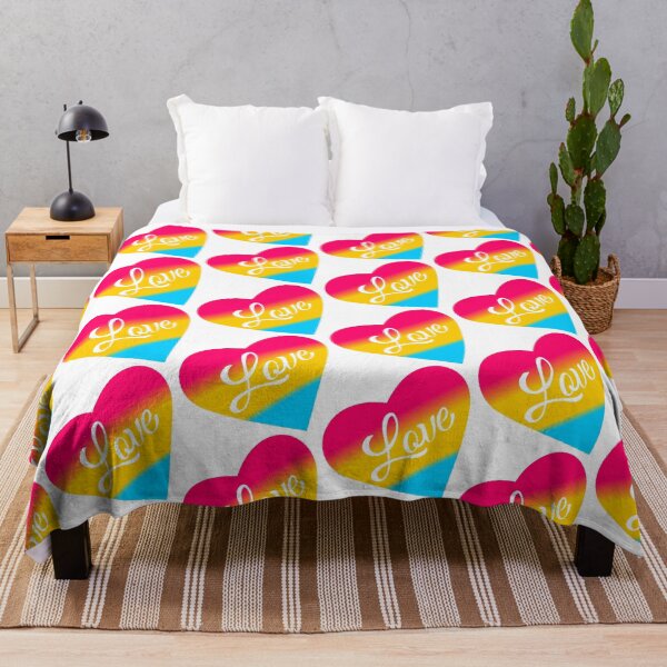 Item preview, Pansexual Pride Flag Love Heart designed and sold by HarveyHandcraftsandDesigns.