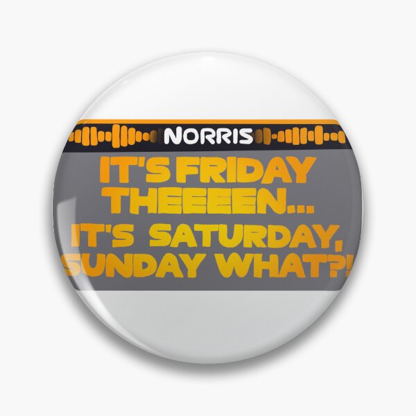 Item preview, Norris - It's Friday Then - Board Radio - F1 designed and sold by SimoneLooijenga.