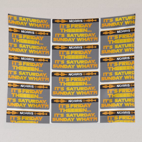 Item preview, Norris - It's Friday Then - Board Radio - F1 designed and sold by SimoneLooijenga.