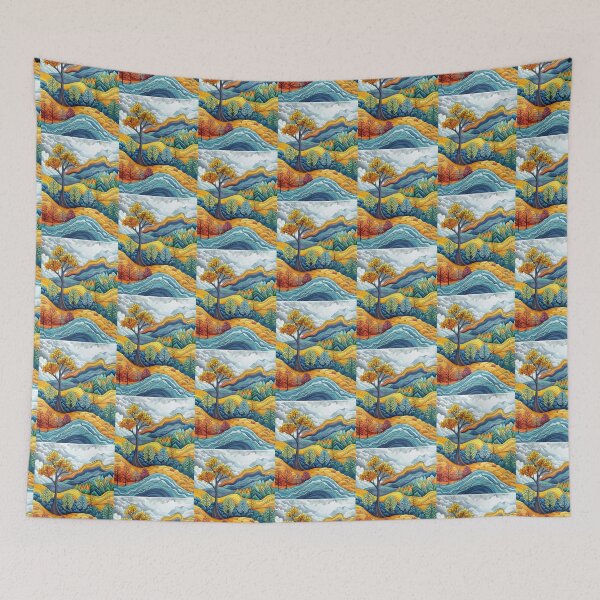 Item preview, Rolling hills scene designed and sold by PaperieJennifer.