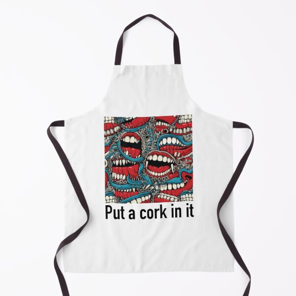 Item preview, Put a cork in it : Vibrant Mechanical Red Mouths Art Print designed and sold by Andy-Many-Ideas.