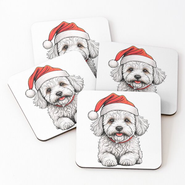 Item preview, Maltipoo Christmas designed and sold by TheAnimalZ00.