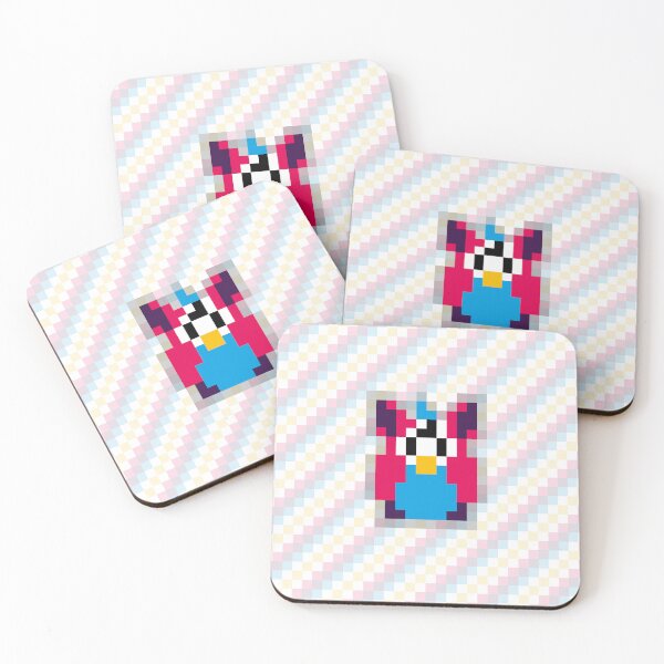 Item preview, Polyamorous Pride Furby Pixel Art designed and sold by NewtsNovelty.