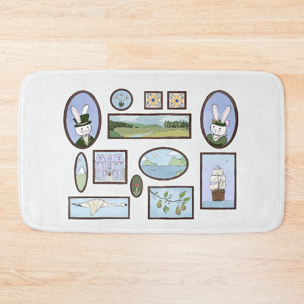 Item preview, Bunny Portrait Gallery Wall designed and sold by MollyMaeks.