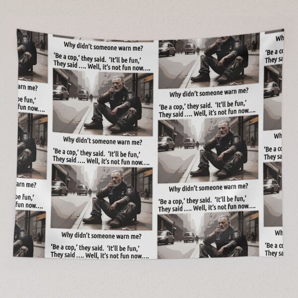 Item preview, Homeless Cop : Be a Cop They Said, It'll be fun they said... Digital Art designed and sold by patrickcallan.
