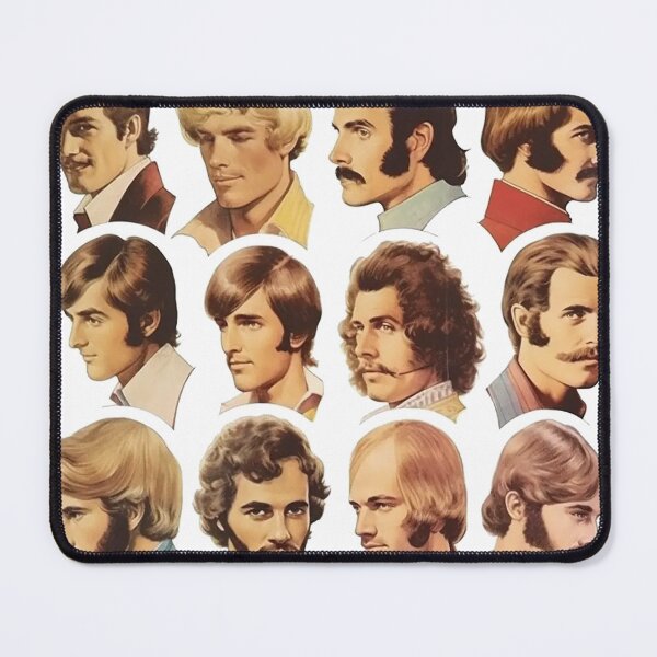Item preview, 70s Men's Hairstyles designed and sold by PopFanShop!.