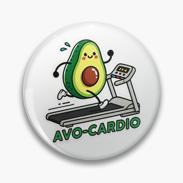 Item preview, Avo-Cardio: Avocado Fitness Fun designed and sold by ArtistryTouch.