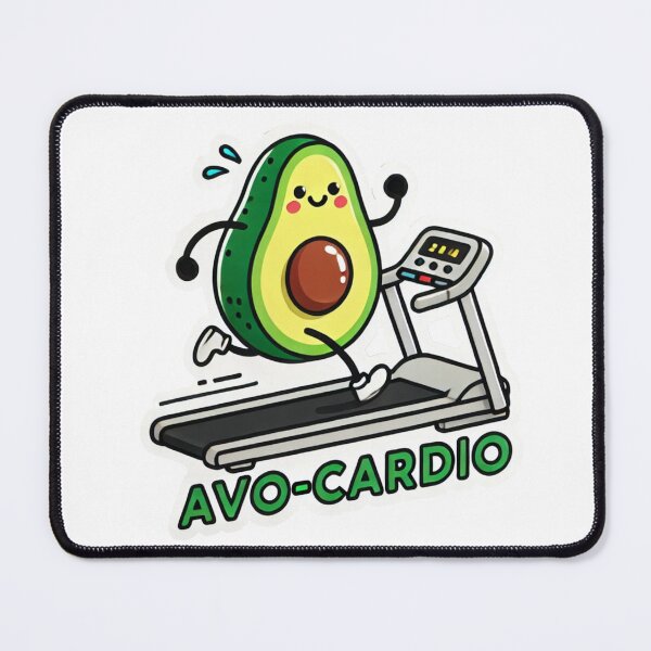 Item preview, Avo-Cardio: Avocado Fitness Fun designed and sold by ArtistryTouch.