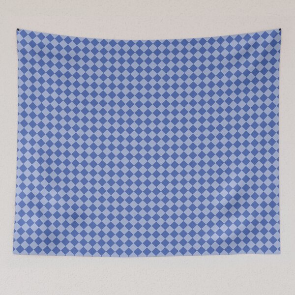 Item preview, Double Blue Diamond Check Pattern designed and sold by KeksWorkroom.