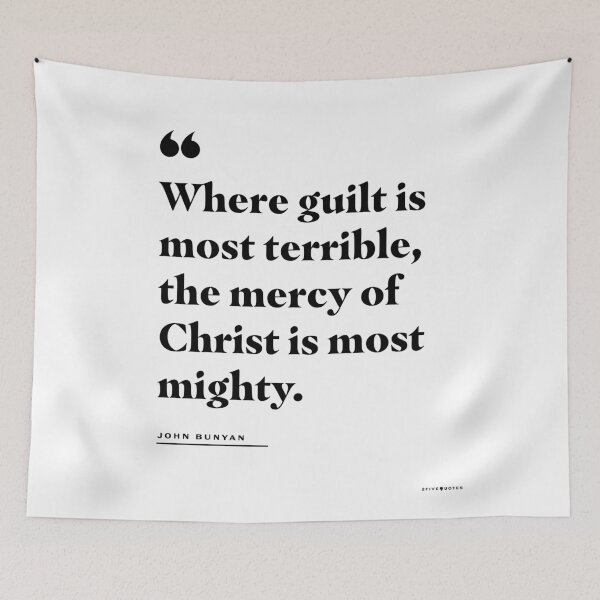 Item preview, Mercy of Christ John Bunyan Quote designed and sold by 2fivequotes.