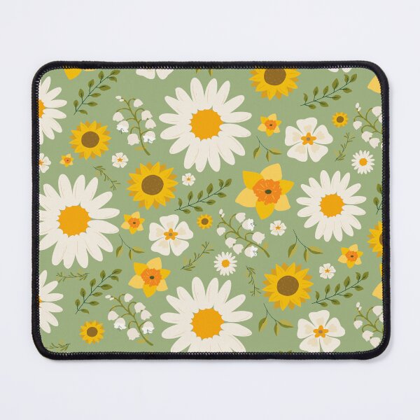 Item preview, Boho Daisies and Sunflowers Pattern designed and sold by LMStudioDesigns.