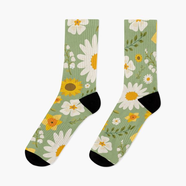 Item preview, Boho Daisies and Sunflowers Pattern designed and sold by LMStudioDesigns.