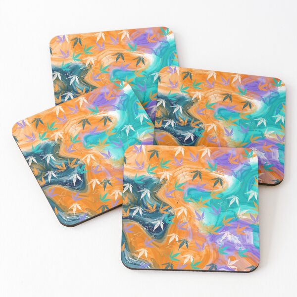 Item preview, Orange Teal Pattern  designed and sold by Nora Gad.