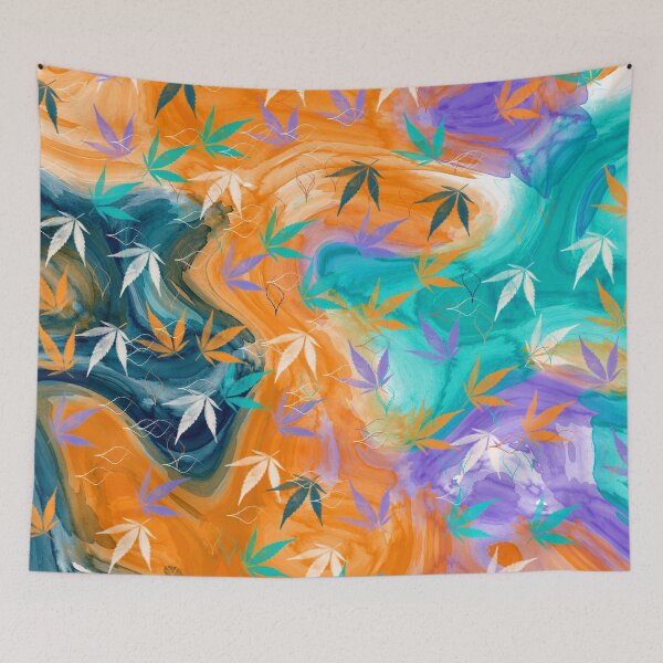 Item preview, Orange Teal Pattern  designed and sold by Nora Gad.