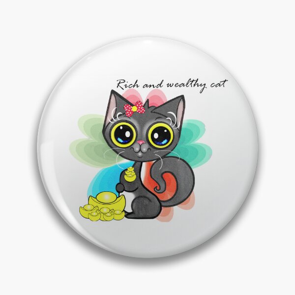 Item preview, Rich and wealthy cat  designed and sold by Shirley cute art .