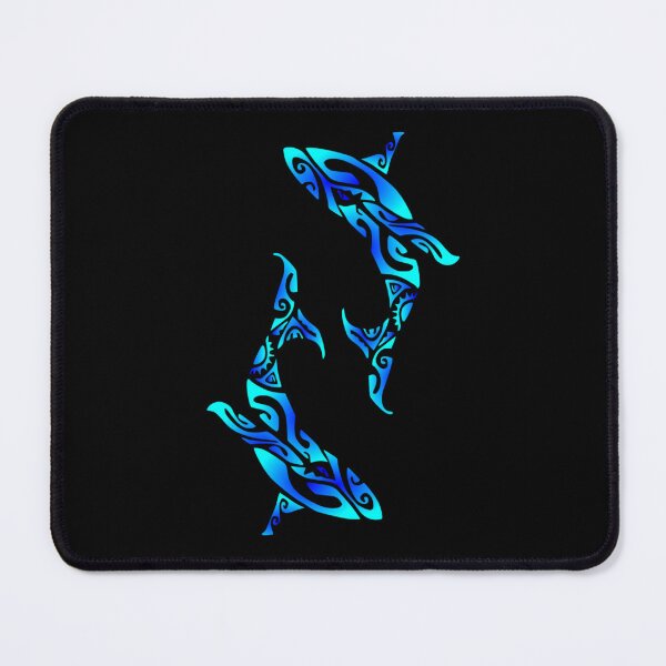 Item preview, KOHOLA (whale) - blue designed and sold by Nesian-Tahiti.