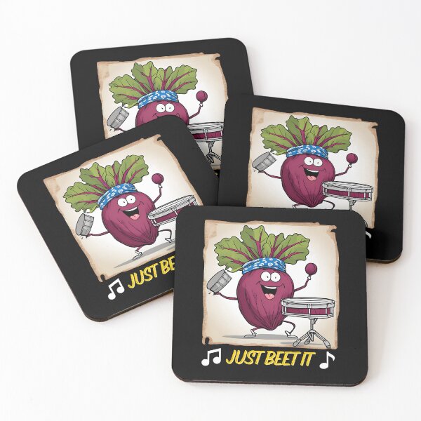 Item preview, Just beet it Drummer Beet Pun designed and sold by sydney-syder.