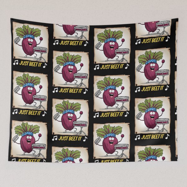Item preview, Just beet it Drummer Beet Pun designed and sold by sydney-syder.