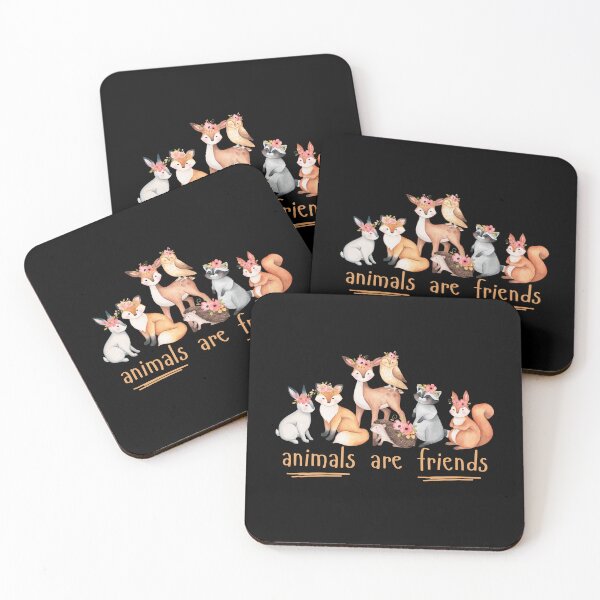 Item preview, Animals Are Friends, Funny men's Tee,Cute Animals, Funny Women's Weird Cute Tee designed and sold by SnuggleSafari.