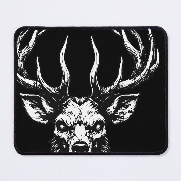 Item preview, Dark Art Deer Stag Beast Big Horn Animal Skull Horror Vintage Tattoo designed and sold by MORSPECTIVE.