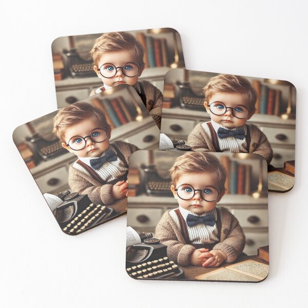 Item preview, Vintage Writer Baby designed and sold by ArtemisDesignAI.