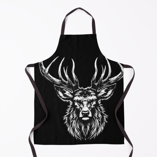 Item preview, Dark Art Deer Stag Beast Big Horn Animal Skull Horror Vintage Tattoo designed and sold by MORSPECTIVE.