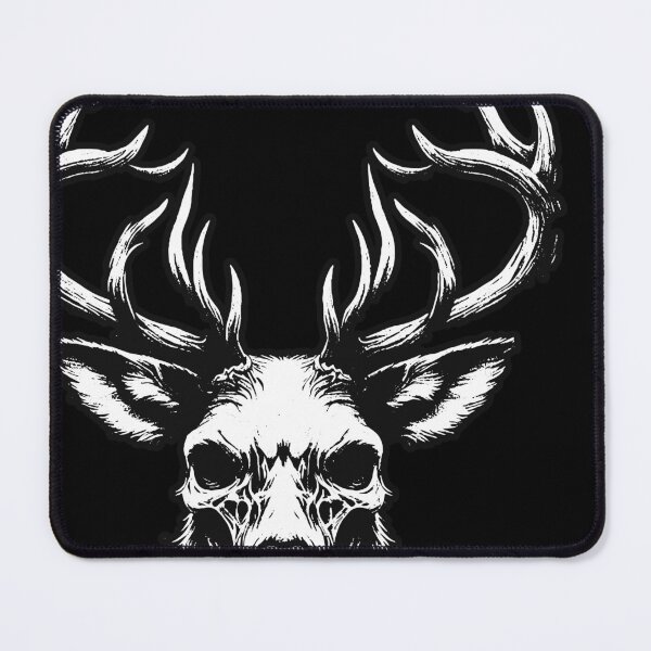 Item preview, Dark Art Deer Stag Beast Big Horn Animal Skull Horror Vintage Tattoo designed and sold by MORSPECTIVE.