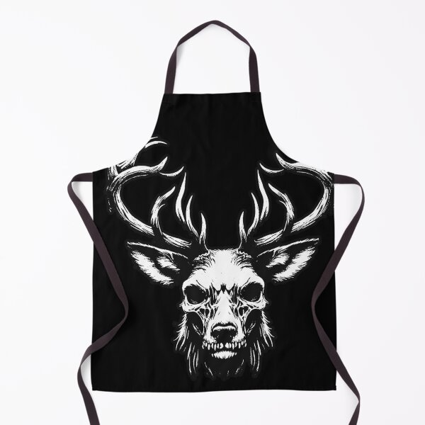 Item preview, Dark Art Deer Stag Beast Big Horn Animal Skull Horror Vintage Tattoo designed and sold by MORSPECTIVE.