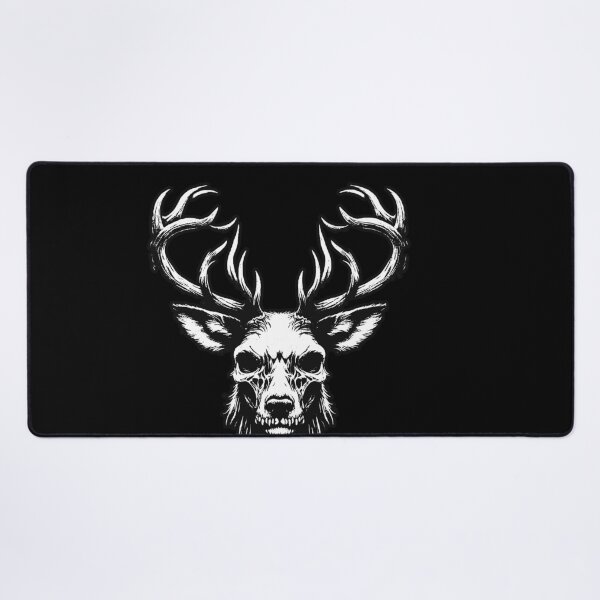 Item preview, Dark Art Deer Stag Beast Big Horn Animal Skull Horror Vintage Tattoo designed and sold by MORSPECTIVE.