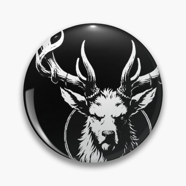 Item preview, Dark Art Deer Stag Beast Big Horn Animal Skull Horror Vintage Tattoo designed and sold by MORSPECTIVE.
