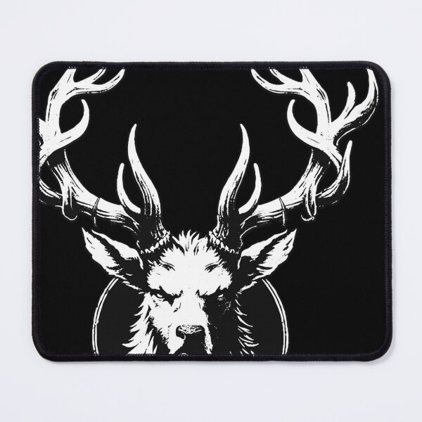 Item preview, Dark Art Deer Stag Beast Big Horn Animal Skull Horror Vintage Tattoo designed and sold by MORSPECTIVE.