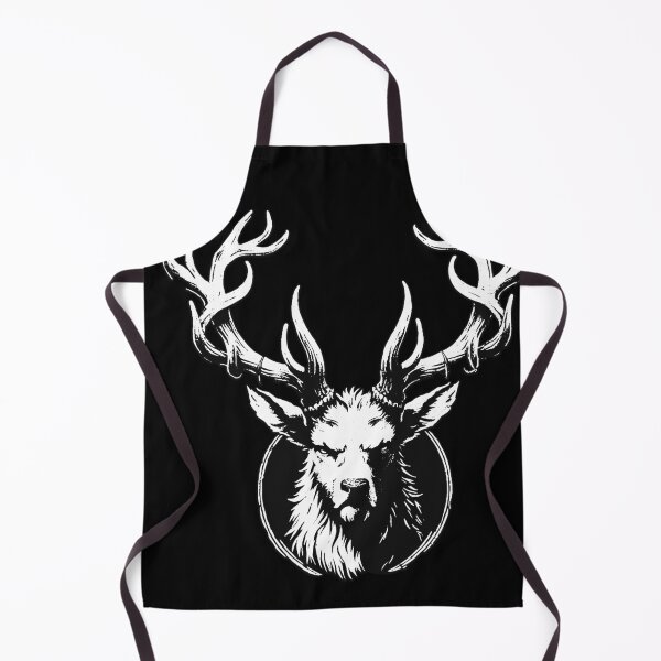 Item preview, Dark Art Deer Stag Beast Big Horn Animal Skull Horror Vintage Tattoo designed and sold by MORSPECTIVE.