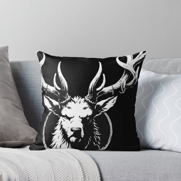 Item preview, Dark Art Deer Stag Beast Big Horn Animal Skull Horror Vintage Tattoo designed and sold by MORSPECTIVE.