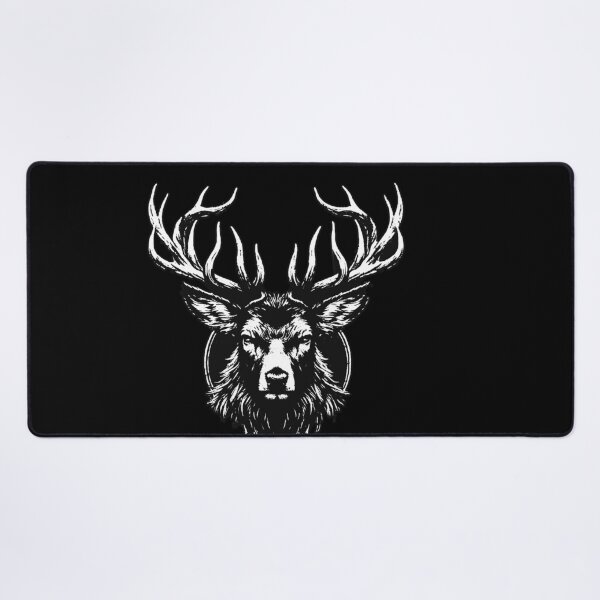 Item preview, Dark Art Deer Stag Beast Big Horn Animal Skull Horror Vintage Tattoo designed and sold by MORSPECTIVE.