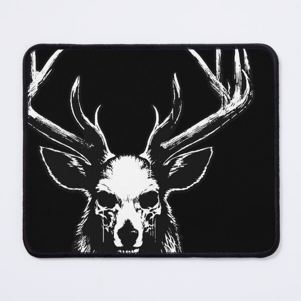 Item preview, Dark Art Deer Stag Beast Big Horn Animal Skull Horror Vintage Tattoo designed and sold by MORSPECTIVE.